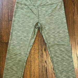 Green Leggings Capris Athletic